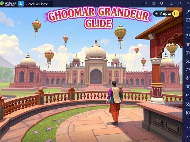 Ghoomar Grandeur Glide Gameplay Screenshot